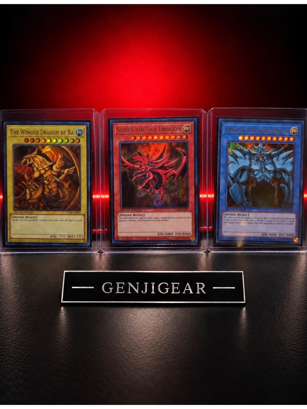 Yu-Gi-Oh! Legendary Divine-Beast Cards Set - The Winged Dragon of Ra, Slifer the